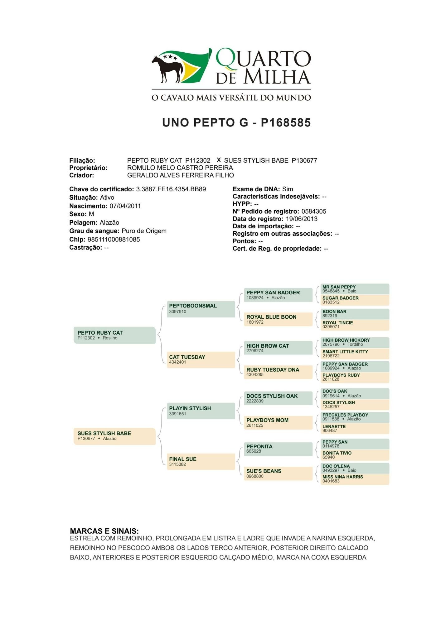 Genealogia de Uno Pepto G